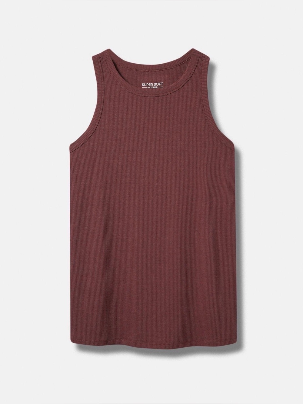 Torrid Super Soft Rib High Neck Tank Sassafras Purple 3X 22/24